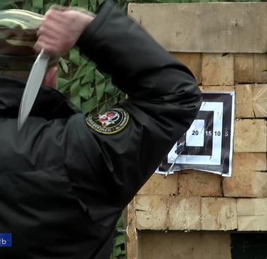 В Пермском кадетском корпусе прошло Первенство по спортивному метанию ножа
